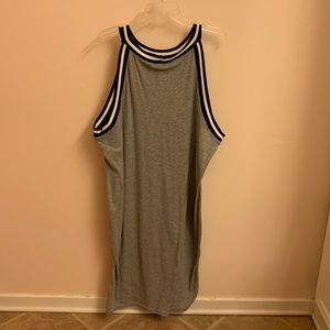 Long Gray B&W Outline Dress!